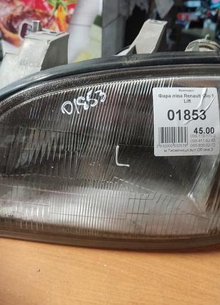 Фара передняя левая renault clio 1 lift 01853