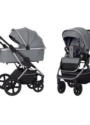 Коляска універсальна carrello aurora/c 2 в 1 crl-6505 silver grey