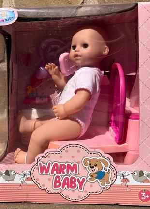 Пупс із музичним горщиком warm baby (wzj026с-1)