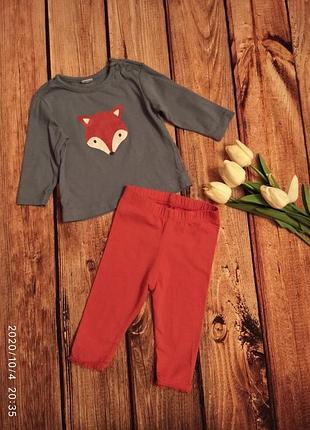 Комплект лисичка кофточка и лосины