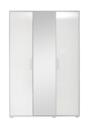 Шкаф 3-дверный прима нова (white)+зеркало