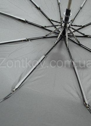 Чоловіча парасолька напівавтомат на 10 спиць5 фото