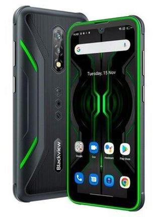 Смартфон blackview bv5200 pro 4/64gb green, 13+2/8 мп, 6.1" ips, 2 sim, 4g, 5180 мач