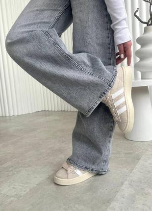 Кросівки adidas campus beige