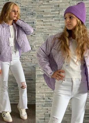 Детская ветровка на дивчинку zara / ветровка для девочки зара/ ветровка на девочку зара/ рубашка на девочку зара