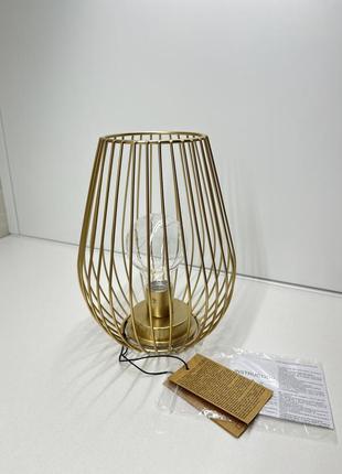 Декоративна світлодіодна лампа нічник sinsay золота