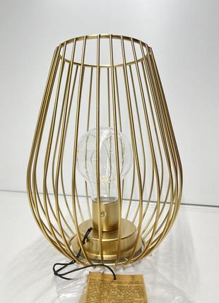 Декоративна світлодіодна лампа нічник sinsay золота