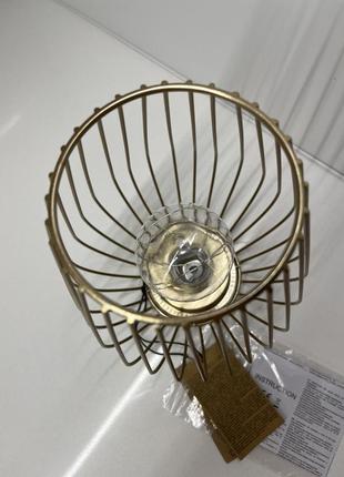 Декоративна світлодіодна лампа нічник sinsay золота