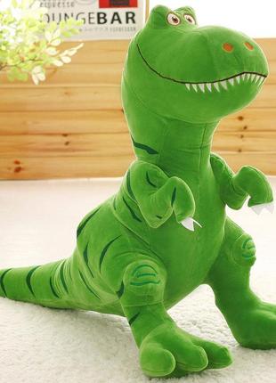 Динозавр resteq зеленого кольору 40 см. плюшева м`яка іграшка динозавр тиранозавр2 фото