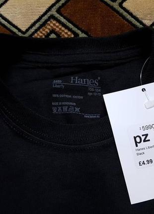 Підліткова щільна оригінальна футболка hanes 100% бавовна7 фото