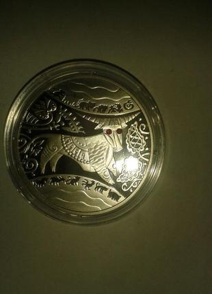 Продаю серебряную монету украины "год быка" ( 5 гривен 2009г.)2 фото