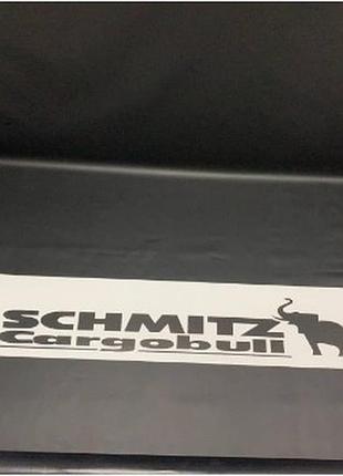Бризковик на задній бампер з написом "schmitz cargobull" 2400*350 білий