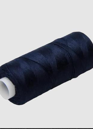 Универсальная швейная нитка 40/2 kiwi 400 ярдов тон 322 темно-синий1 фото