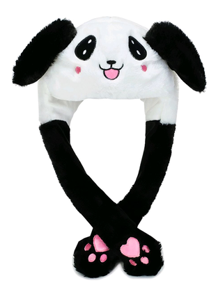 Карнавальная шапка с подсветкой: панда с поднимающимися ушами