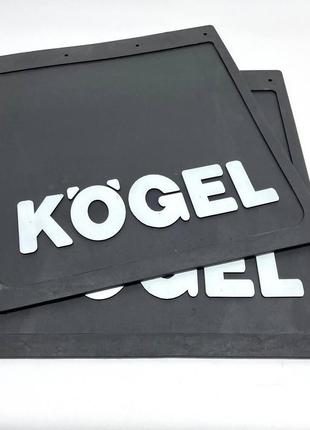 Брызговик резиновый с объемным рисунком kogel передний 450х400мм черный