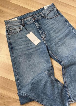 Джинси джинсы zara l 34/44/50 slim fit taper8 фото