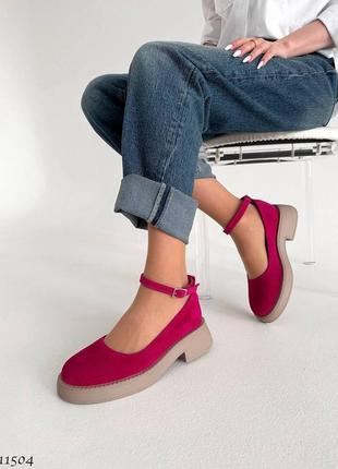 Стильні жіночі замшеві туфлі, натуральна замша, 37-38-39-405 фото