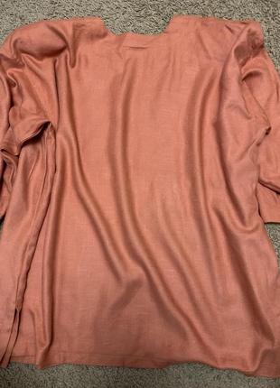 Рубашка женская большого размера натуральная вискоза лён2 фото