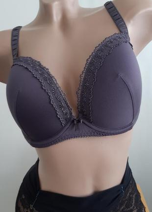 Гладкий бюстгальтер с поролоновыми чашками, размер 70f/g, m&s