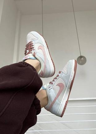 Кроссовки nike sb dunk low blue pink9 фото