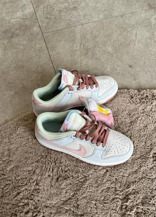 Кроссовки nike sb dunk low blue pink1 фото