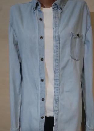 Джинсоая сорочка pull&bear