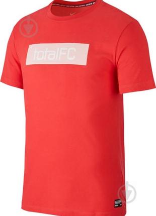 Nike seasonal graphic red total fc футболка с большим логотипом