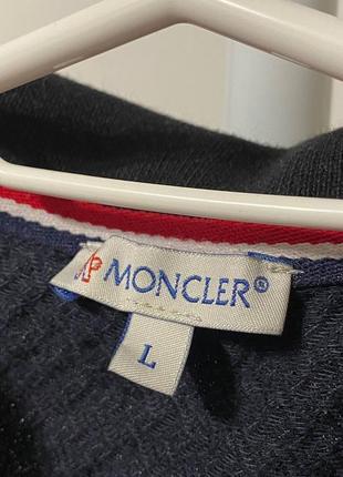 Чоловіча футболка поло moncler оригінал футболка бавовна4 фото