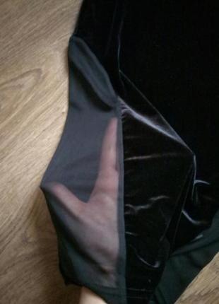 Бархатная велюровая юбочка карандаш миди размер хс2 фото