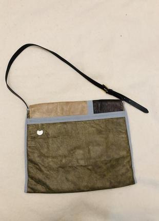 Велика містка сумка - портфель з натуральної шкіри італія2 фото