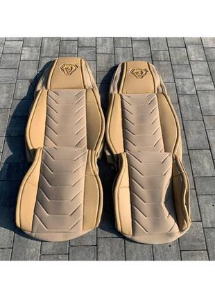 Набор чехлов для сиденья scania r e5 высокие бежевый велюр