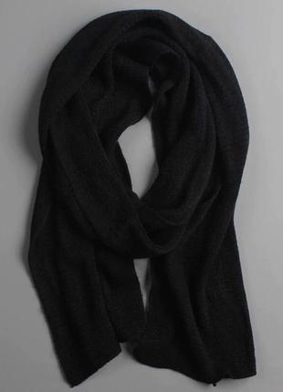 Чёрный шарф мужской стильный шарфик5 фото
