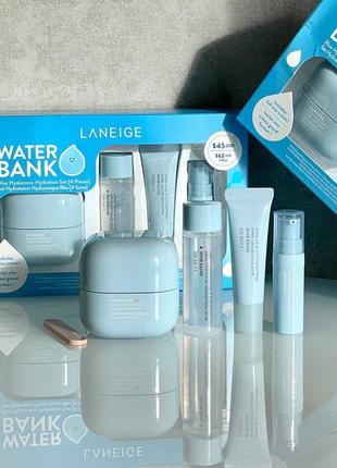 Набір для догляду за шкірою обличчя  laneige water bank blue hyaluronic hydration set