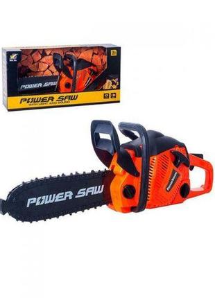 Бензопила "power saw" зі звуком і обертовою стрічкою