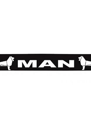 Брызговик на задний бампер с рисунком "man" черный (2400х350)