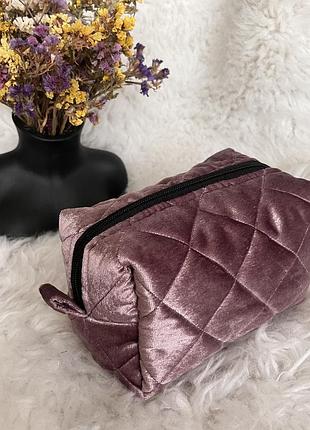 Трендовая бархатная косметичка ручной работы, как с пикантрат