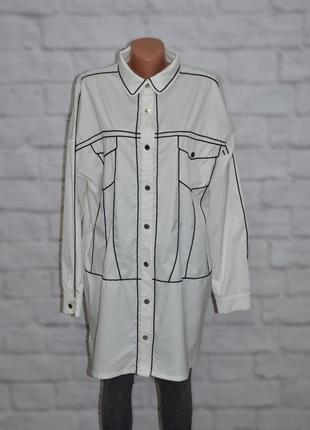 Блуза удлиненная из плотного, шифона свободного кроя "maniere de voir"