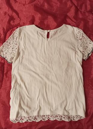 Брендовый кружевной топ/блуза/футболка от dorothy perkins8 фото