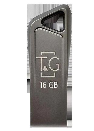 Флешка на 16 гб usb flash drive t&g 114 metal series