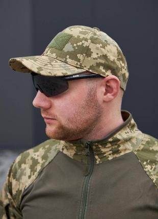 Бейсболка військова з велкро панеллю ріп-стоп, піксель зсу military