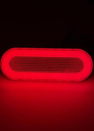 Габаритний ліхтар червоний неон 24v led