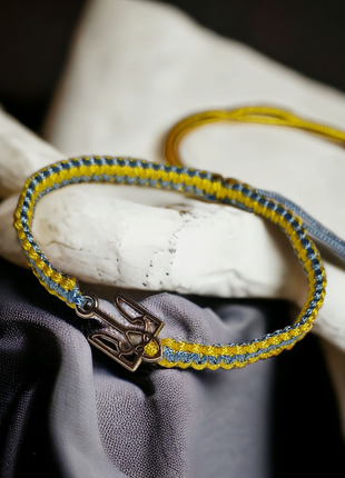 Українські підвіски браслети з тризубом гербом6 фото