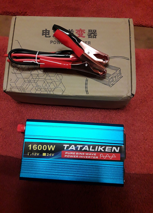 Инвертор чистая синусоида tataliken 1600w 12 - 220 v, преобразова