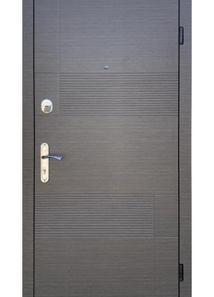 Дверь входная калифорния в квартиру от производителя/ стильная надежная метпаллическая дверь с мдф накладками