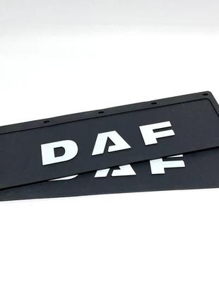 Бризковик гумовий з об'ємним малюнком daf передній 600х180мм чорний