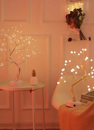 Нічний світильник дерево resteq, декоративний нічник 108 світлодіодів2 фото