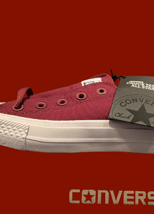 Топ ❤️ кеди sneakers converse chuck 70 hi electr 167677c electric blush egr 2 150155c bordo white low all star текстиль вишневі розміри запитуй