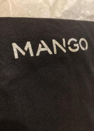 Футболка, футболка mango, футболка лого, футболка с логотипом mango, ф утолкахлопковая строп7 фото