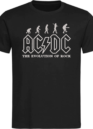 Футболка з вишивкою ac/dc the evolution of rock (fm029)