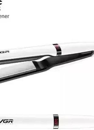 Утюжок для выравнивания волос и завивки на 50 вт до 220 градусов с керамическими пластинами vgr v-512